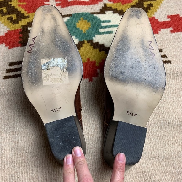 MIA Leather “Phoenix” Heeled Slides-5.5 - Picture 4 of 8